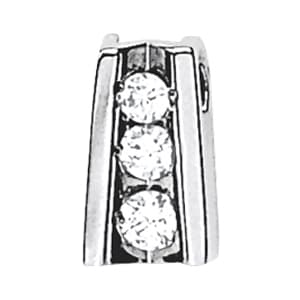 Pendants 3 Stone (1/4 ct. tw.) — White Gold