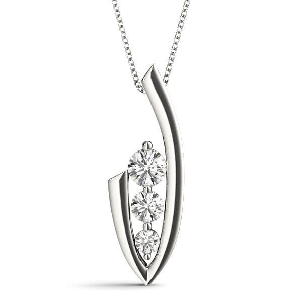 Pendants 3 Stone — 1/4 CT (1/4 ct. tw.) — View 1