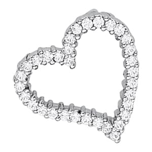 Pendants Heart (2/3 ct. tw.) — White Gold