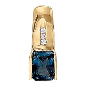 Pendants Color Emerald (0.06 ct. tw.) — White Gold