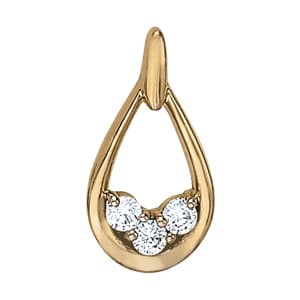 Pendants 3 Stone (0.48 ct. tw.) — White Gold