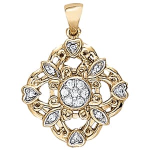 Pendants Fashion (0.19 ct. tw.) — White Gold