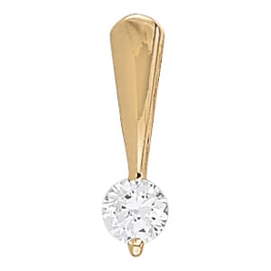 Solitaire Pendants (31238 ct. tw.) — White Gold
