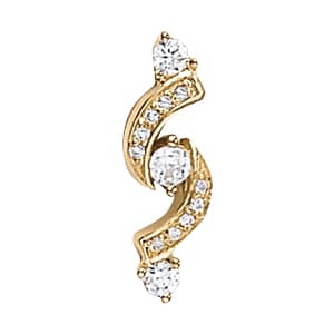 Pendants 3 Stone (1/4 ct. tw.) — White Gold