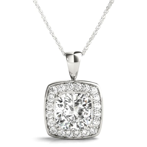 Pendants Halo — 7X7 MM (0.2 ct. tw.) — View 1