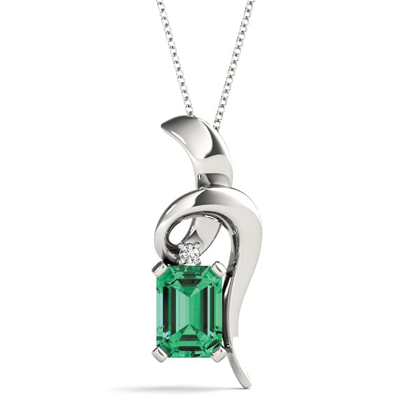 Pendants Color Emerald (0 ct. tw.) — View 1