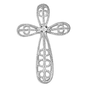 Pendants Religious Crosses (0 ct. tw.) — White Gold
