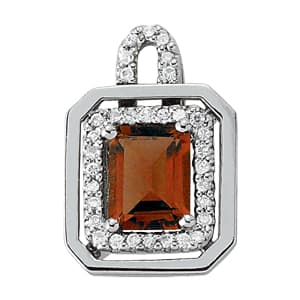 Pendants Color Emerald (1/3 ct. tw.) — White Gold