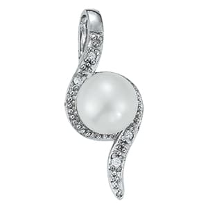 Pendants Color Pearl (0.02 ct. tw.) — White Gold