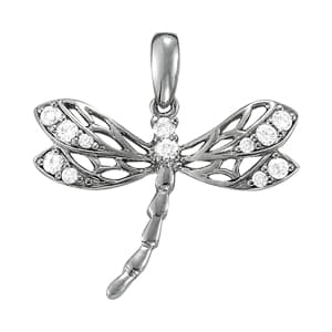 Dragonfly Pendant (1/4 ct. tw.) — White Gold