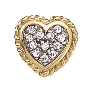 Pendants Heart (1/4 ct. tw.) — White Gold