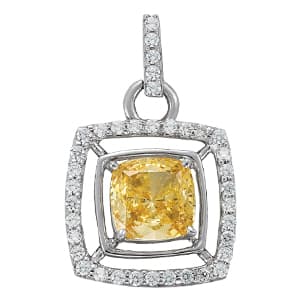 Pendants Color Cushion (3/4 ct. tw.) — White Gold