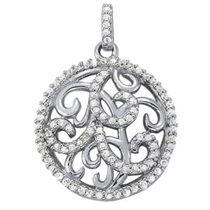 Pendants Fashion (0.45 ct. tw.) — White Gold