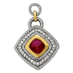 Pendants Color Cushion (0.16 ct. tw.) — White Gold