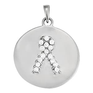 Pendants Novelty (1/8 ct. tw.) — White Gold