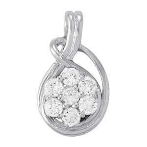 Pendants Love Knot — 1/4 CT (1/4 ct. tw.) — White Gold