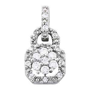 Pendants Cluster (1/3 ct. tw.) — White Gold