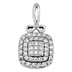 Pendants Cluster (1/3 ct. tw.) — White Gold