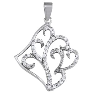 Pendants Fashion (0.2 ct. tw.) — White Gold