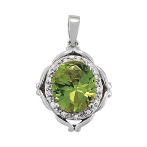Oval Color Pendant (1/8 ct. tw.)