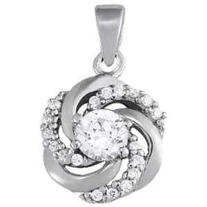Pendants Fashion (1/8 ct. tw.) — White Gold