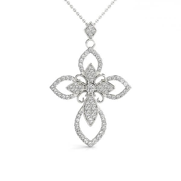 Religious Cross Pendant (0.69 ct. tw.) — View 1