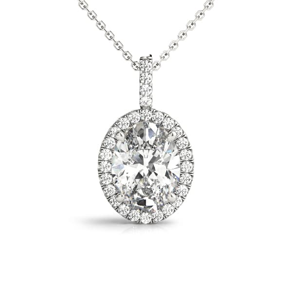 Pendant Oval — 8X6 MM (1/8 ct. tw.) — View 1