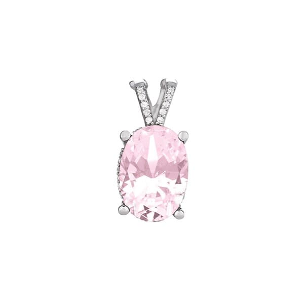 Pendants Color Oval (1/4 ct. tw.) — View 1