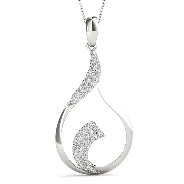 Teardrop Pavé Fashion Pendant (0.28 ct. tw.) — View 1