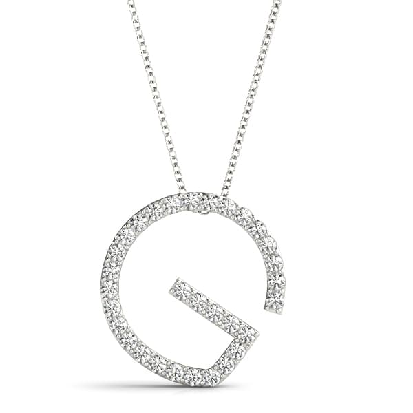 Initial Letter Q Pendants — G (0.18 ct. tw.) — View 1