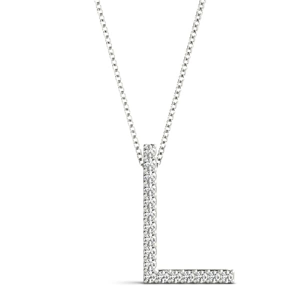 Initial Letter Q Pendants — L (0.1 ct. tw.) — View 1