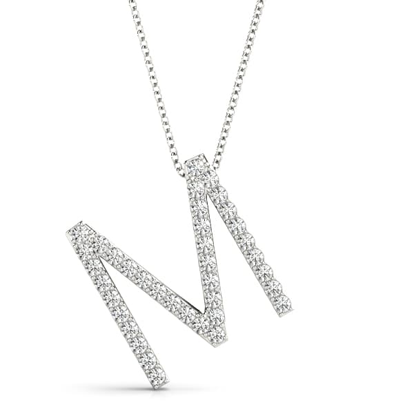 Initial Letter Q Pendants — M (0.18 ct. tw.) — View 1