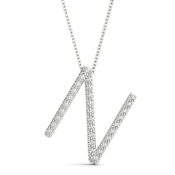 Initial Letter Q Pendants — N (0.18 ct. tw.) — View 1
