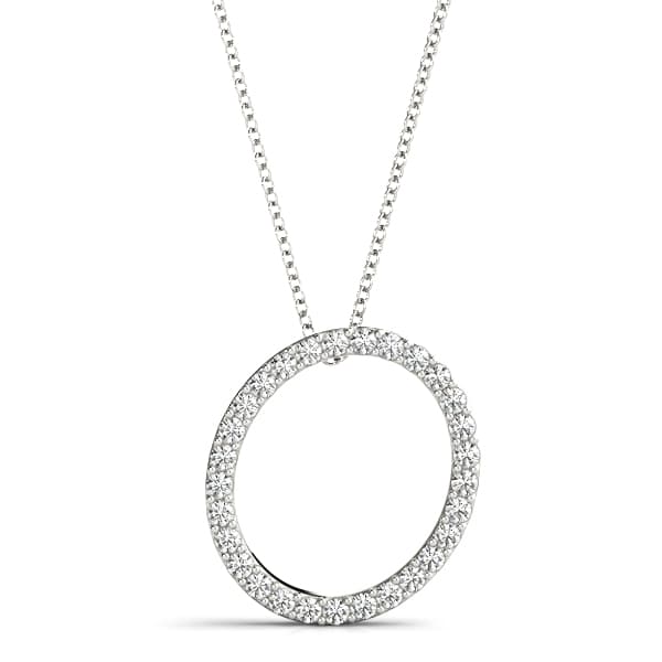 Initial Letter Q Pendants — O (0.17 ct. tw.) — View 1