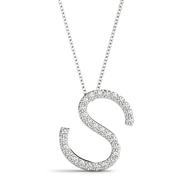 Initial Letter Q Pendants — S (0.17 ct. tw.) — View 1