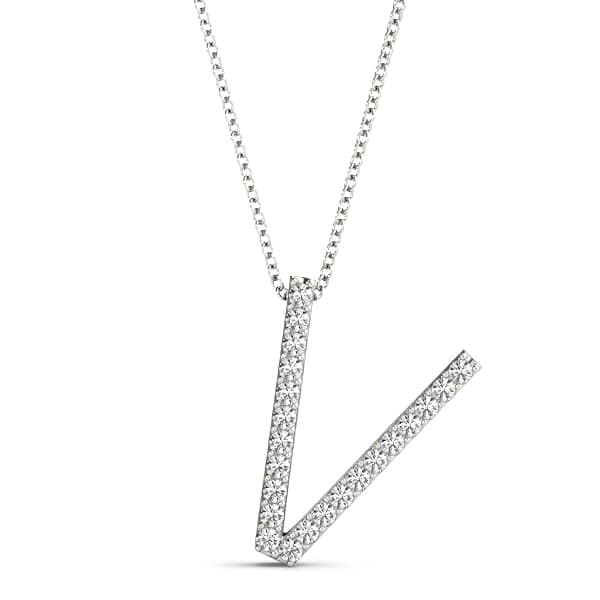 Initial Letter Q Pendants — V (1/8 ct. tw.) — View 1