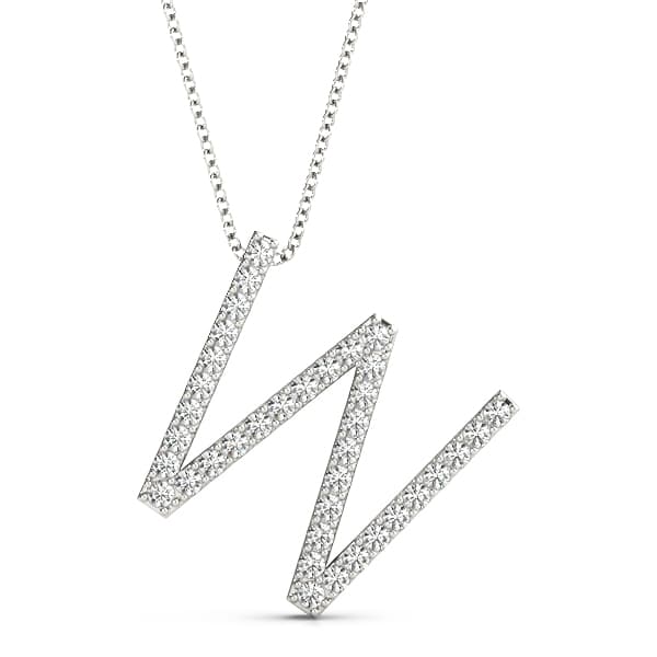 Initial Letter Q Pendants — W (0.18 ct. tw.) — View 1