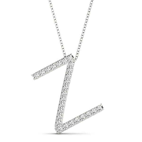 Initial Letter Q Pendants — Z (0.16 ct. tw.) — View 1