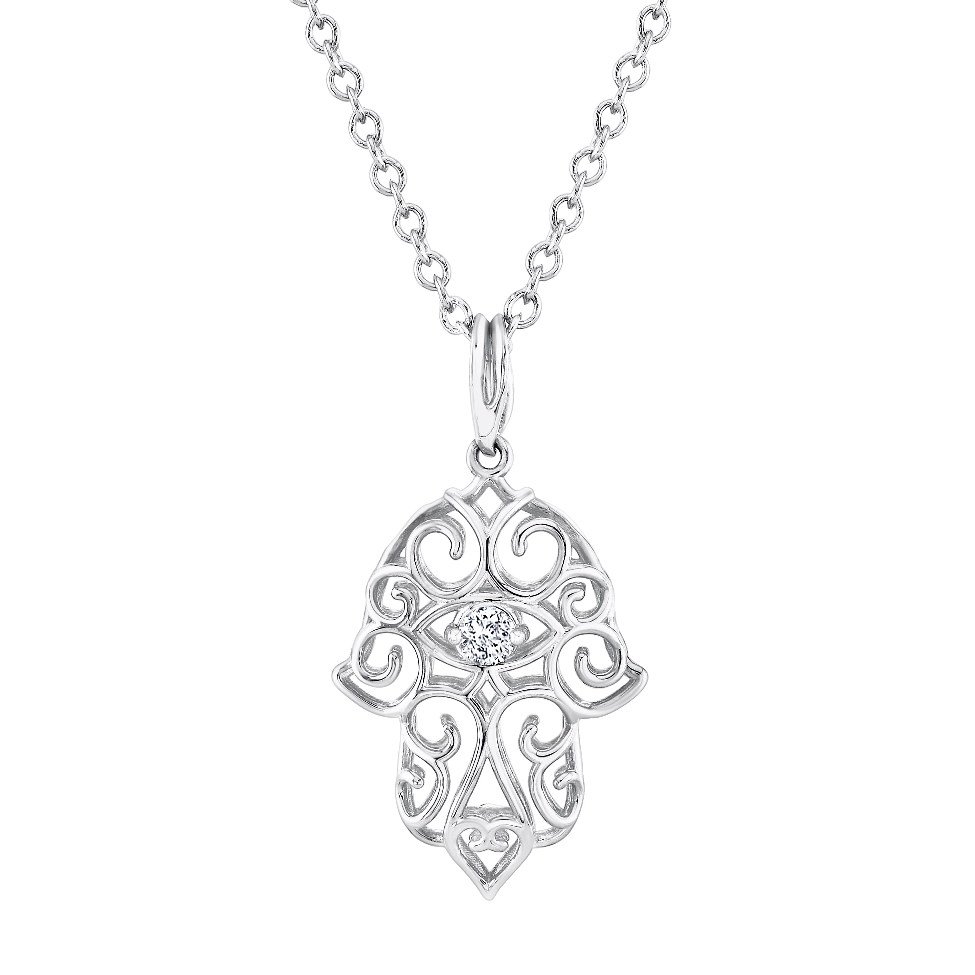 Light Weight Hamsa Pendant (0 ct. tw.) — View 1