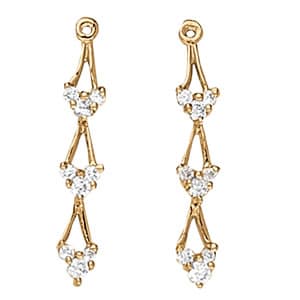 Drop Earring Jackets (0.27 ct. tw.) — White Gold