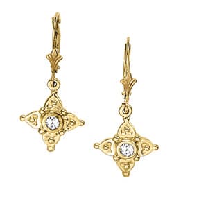Earrings Single Stone (40176 ct. tw.) — White Gold