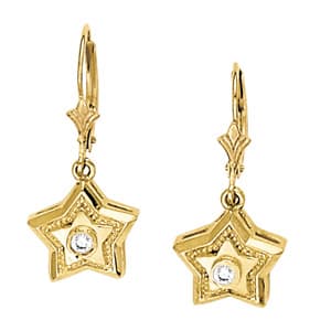 Earrings Single Stone Matching 30407 (40182 ct. tw.) — White Gold