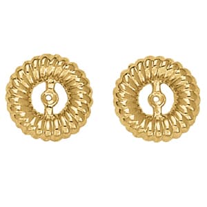 Earrings Jacket — White Gold