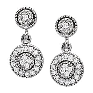 Earrings Cluster (0.15 ct. tw.) — White Gold