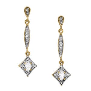 Earrings Fashion (0.16 ct. tw.) — White Gold