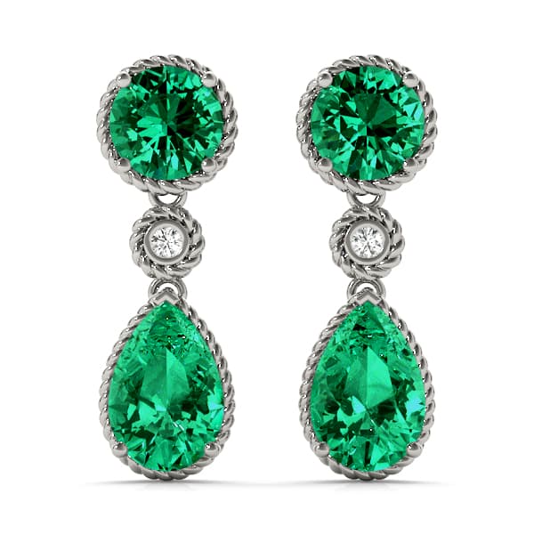 Color Pear Earring (0.02 ct. tw.)