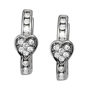 Earrings Hoop Earrings Standard Hoop (0.09 ct. tw.) — View 1