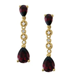 Earrings Color Pear (0.05 ct. tw.) — White Gold