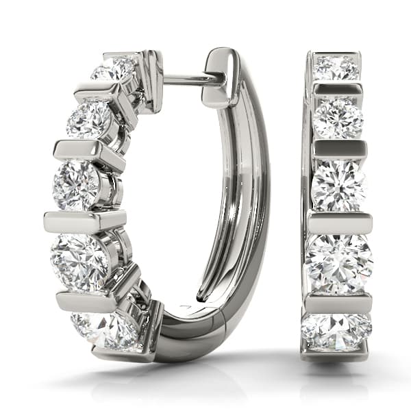 Earrings Hoop Earrings Standard Hoop — 1/4 CT (1/2 ct. tw.) — View 1