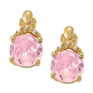 Earrings Color Round (0.03 ct. tw.) — White Gold